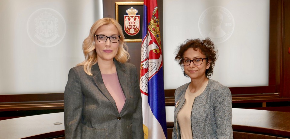 Министарка Поповић са специјалним известиоцем Ирен Кан